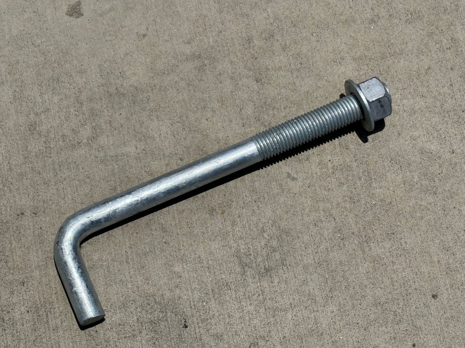 Sandbaggy 1″ x 12″ Threaded Concrete Anchor L-Bolts – Hot Dipped Galvanized