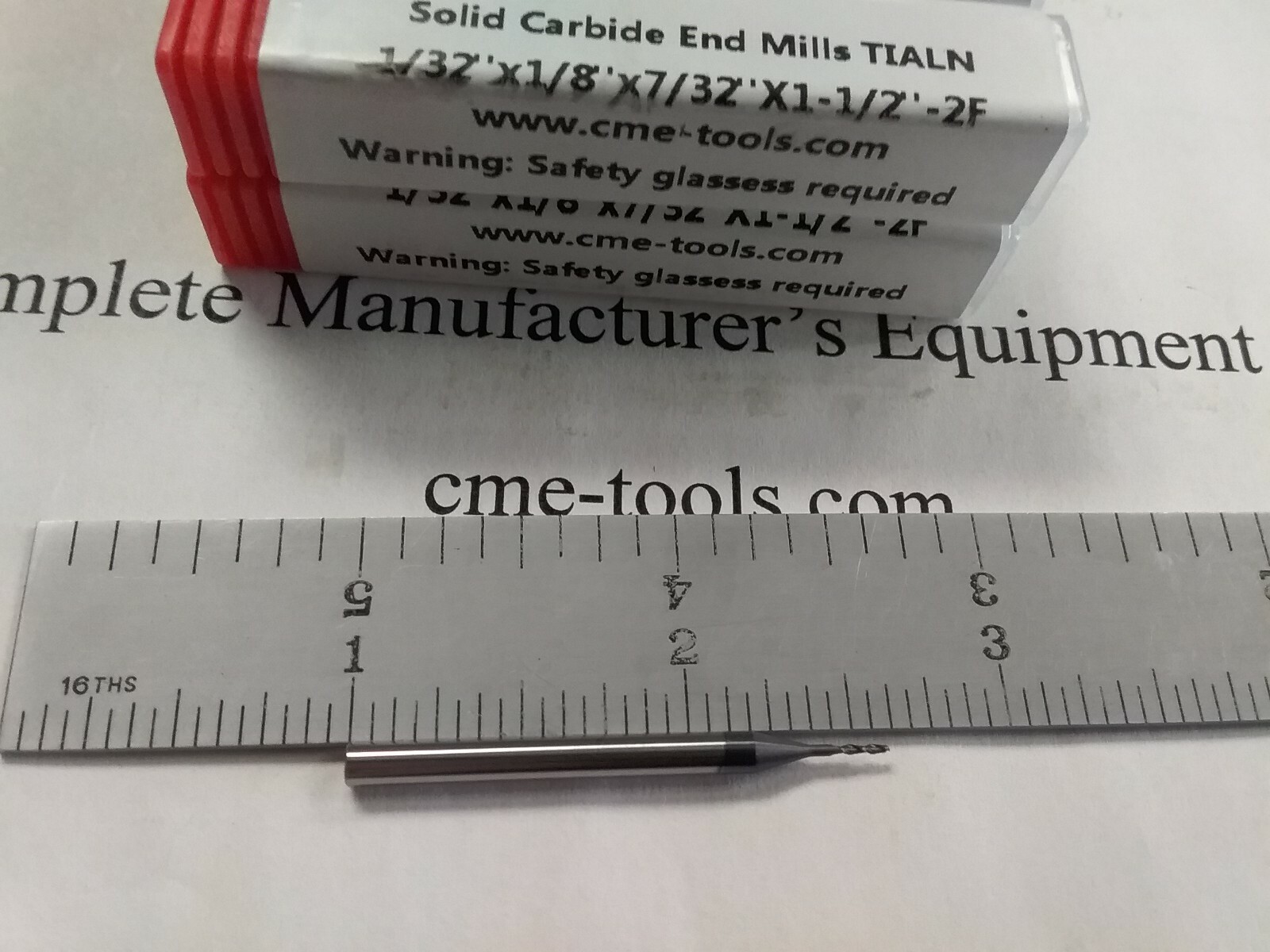 10pcs 1/32″ Tialn coated solid Carbide End Mills 2 Flt S/E #1006-TN-132