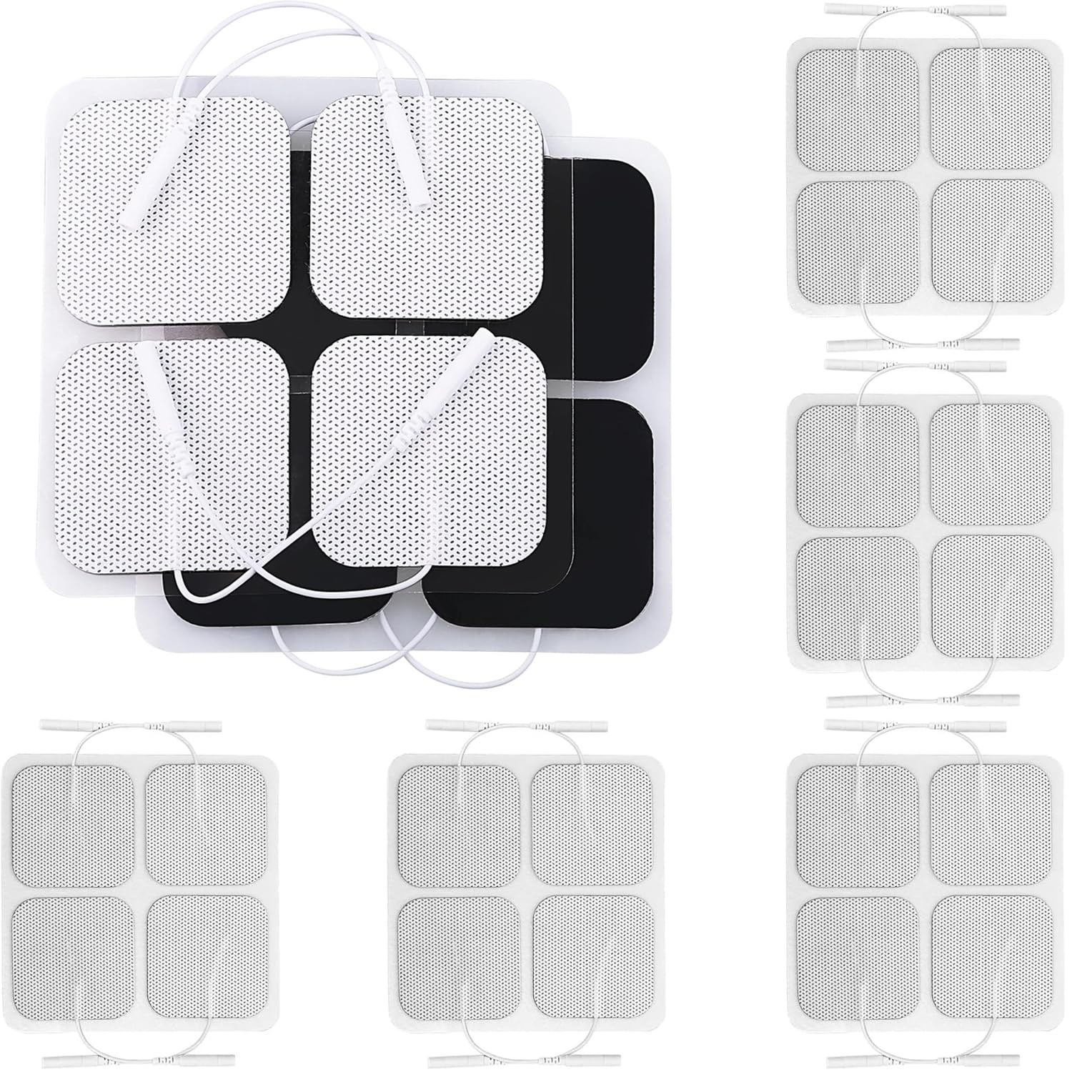 TENS Unit Electrode Pads, 20PCS 2″x2″ Adhesive Electrodes Unit…