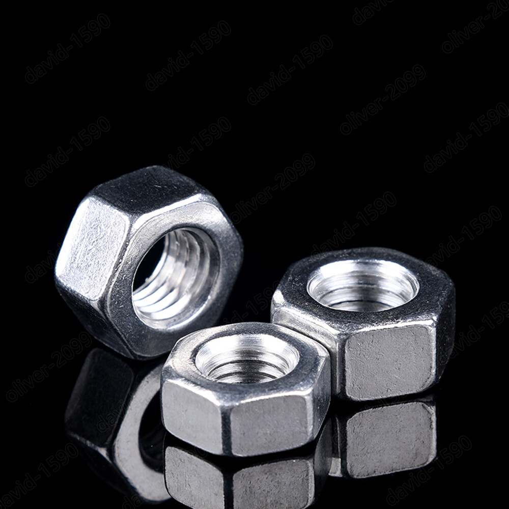 M3 M4 M5 M6 M8 M10 M12 M14 M16 Aluminum Alloy 6061 Hexagon Nuts Hex Nut DIN934