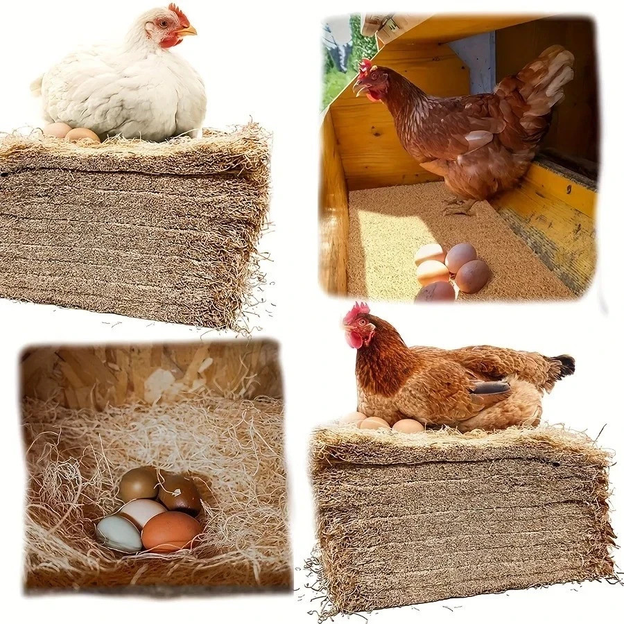 10 Pack Chicken Nesting Pads for Hens Fits Most Nesting Boxes Coop Nest Liners