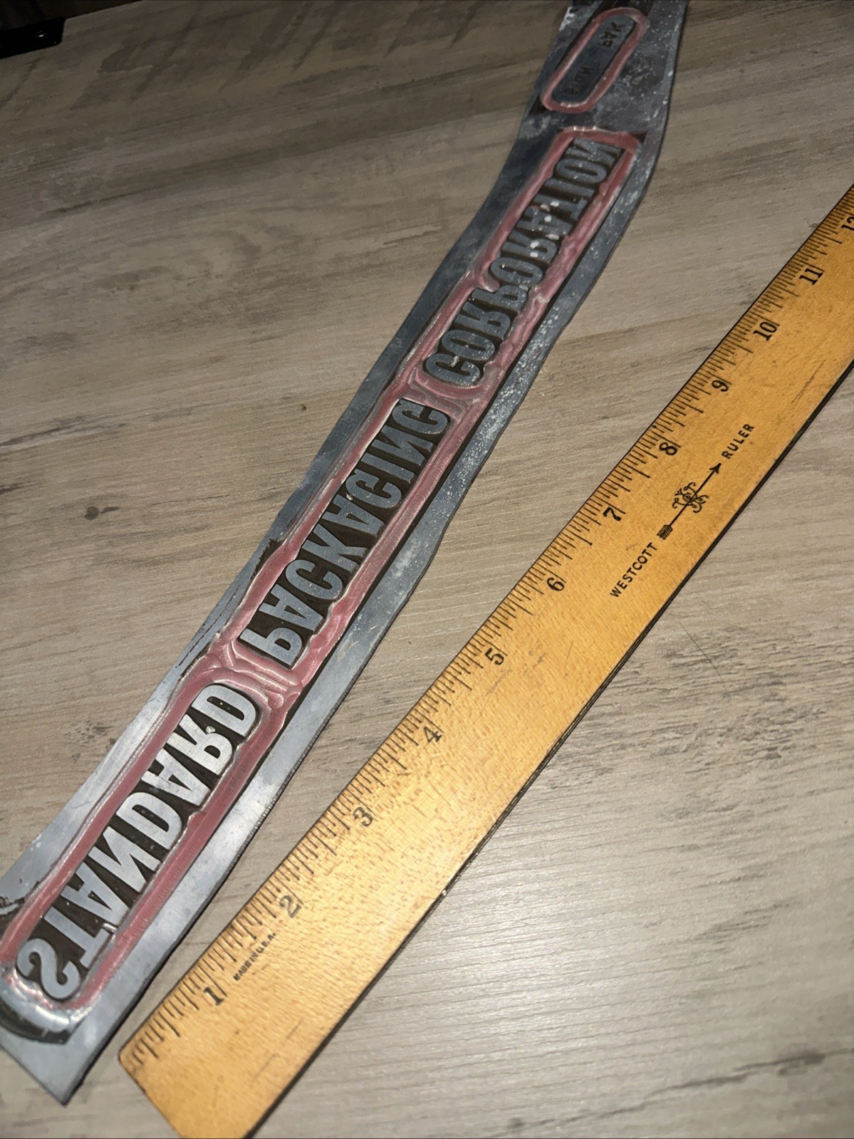 Printing Plate “ Standard Packaging Corporation “
