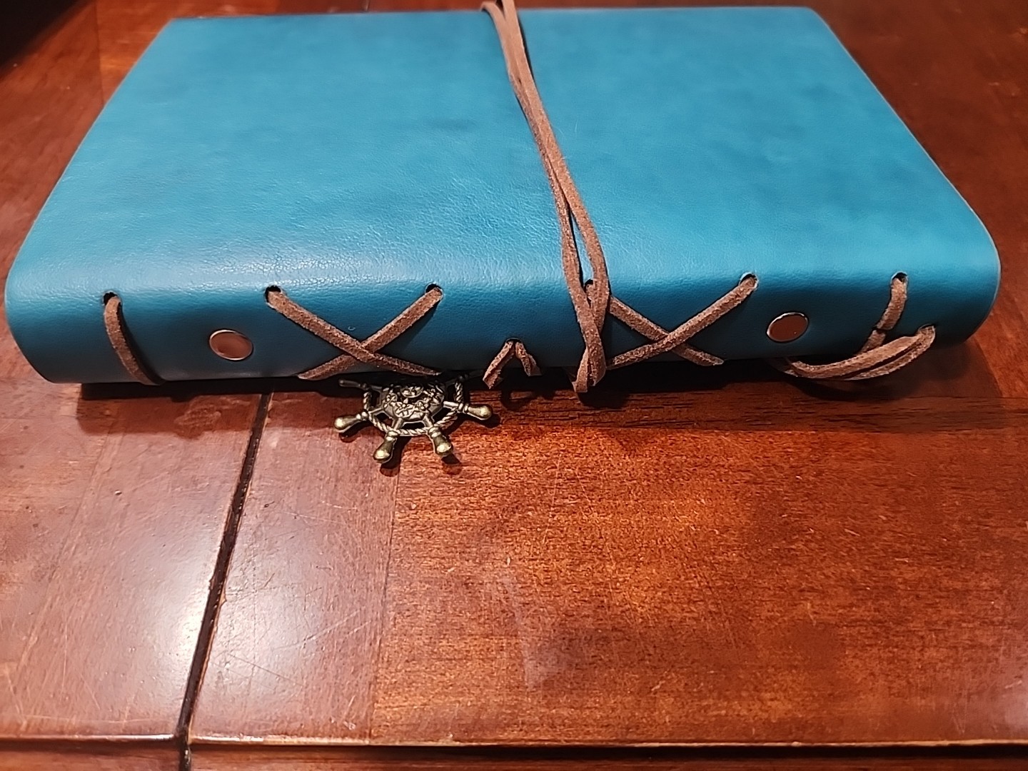 Vintage Leather Journal With Charms Small
