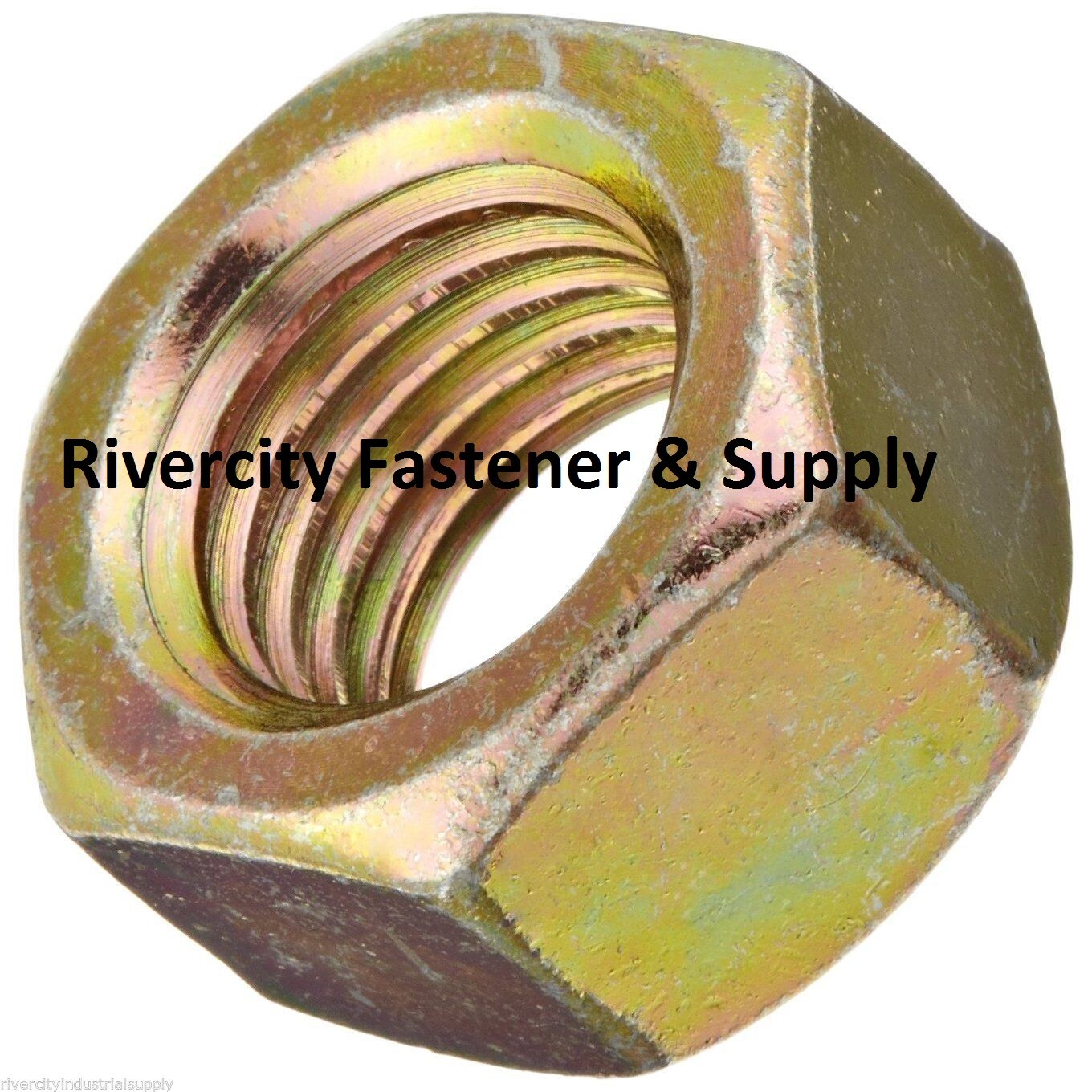 7/16-14 Steel Grade 8 Hardened Hex Nuts 7/16×14 Nut 7/16 x 14 ZY Coarse Thread