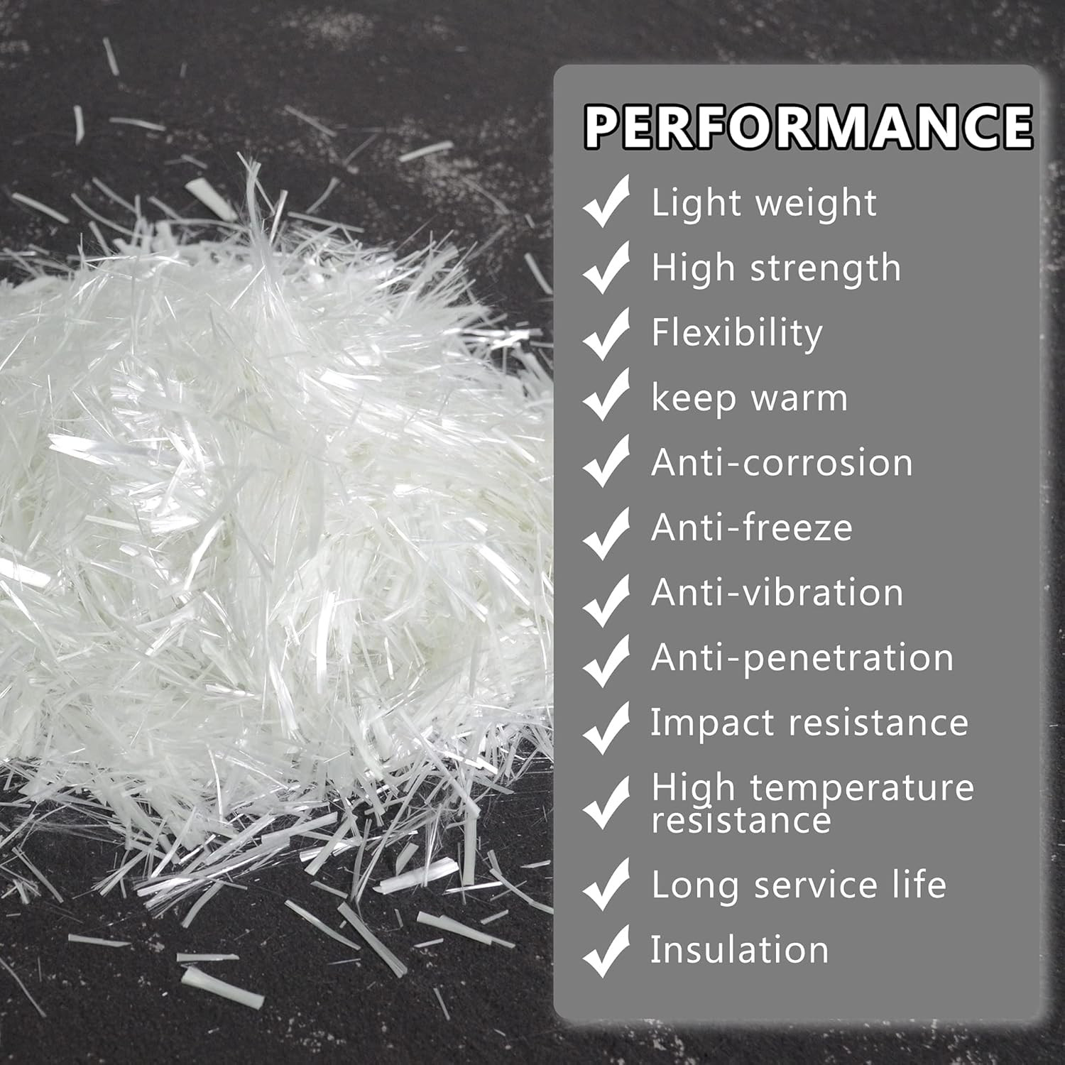 Fiberglass for Cement Mortar Concrete Reinforcement Anti-Seepage and Anti-Cracki