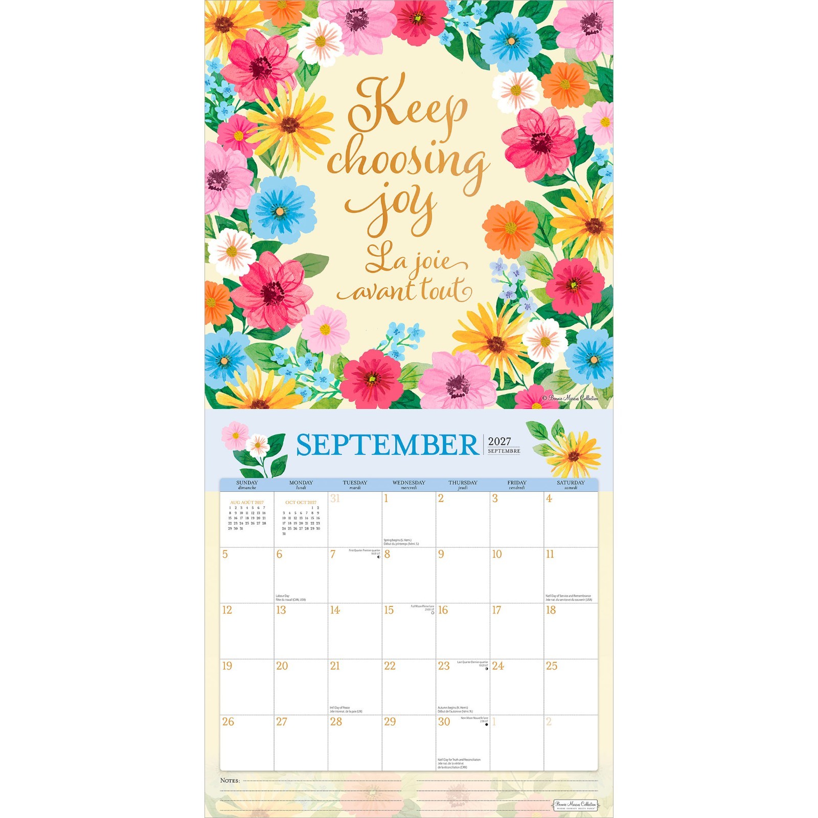 Bonnie Marcus OFFICIAL | 2027 12×24″ (Hanging) Monthly Square Wall Calendar
