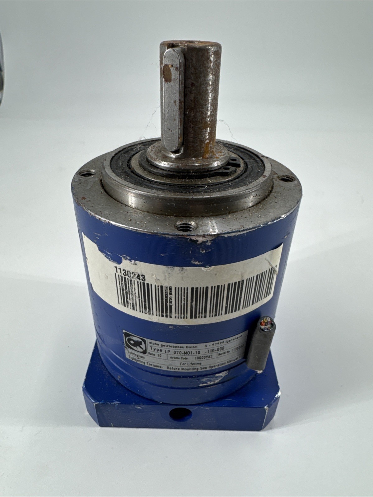 Alpha LP 070-M01-10-111-000 Planetary Gearbox 10:1 Reducer 175rpm