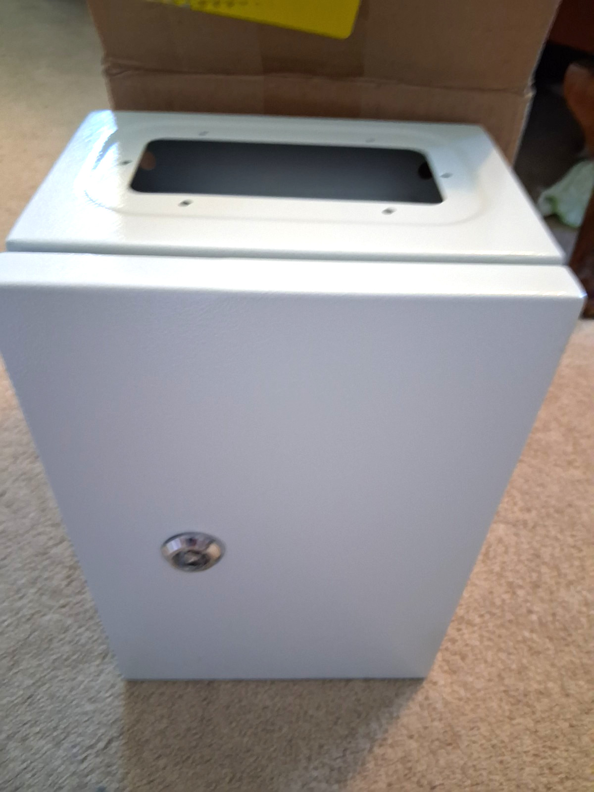 Heavy Duty Steel Waterproof Security Lock Electrical Box 12x8x6″–FREE SHIPPING!