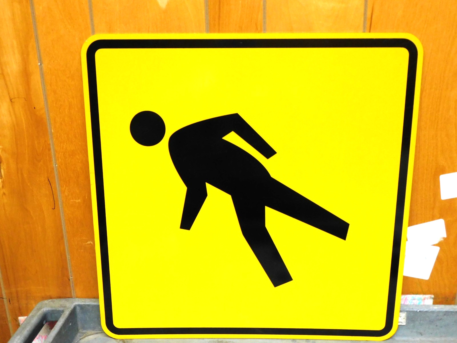 No Name Reflective Aluminum Pedestrian Crossing Safety Sign 2FT X 2FT 24″ X 24″