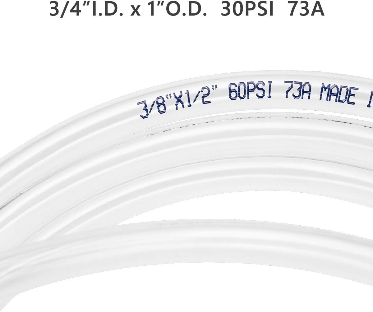 3/4″ ID Clear Vinyl Tubing, 5ft Lightweight PVC Hose – BPA Free and Durable