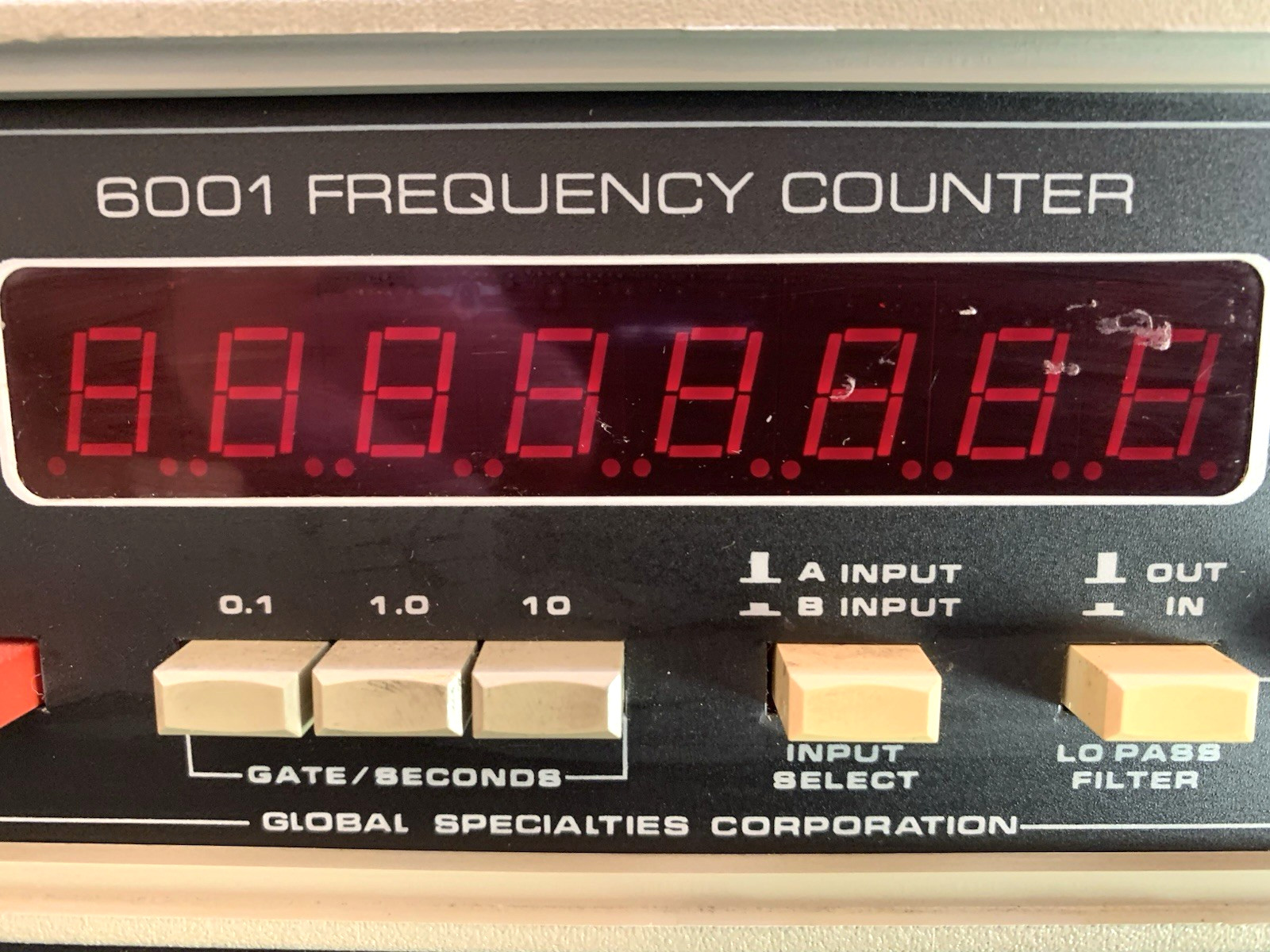Global Specialties6001 Frequency Counter $199 + FREE SHIPPING