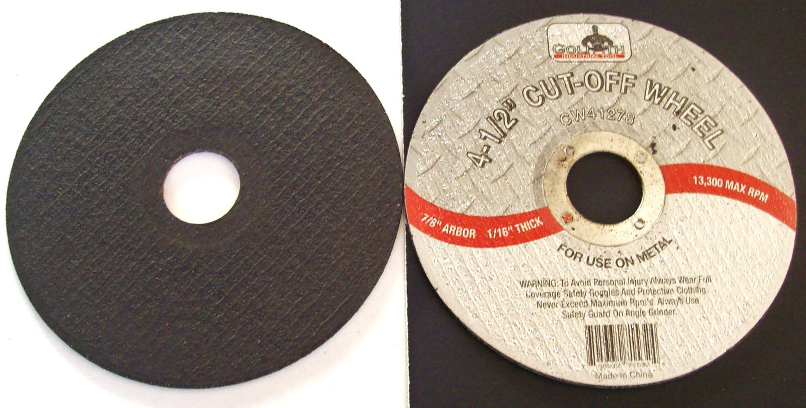 10 GOLIATH INDUSTRIAL 4-1/2″ CUT OFF WHEELS CW41278 DISCS ANGLE GRINDER GRINDING