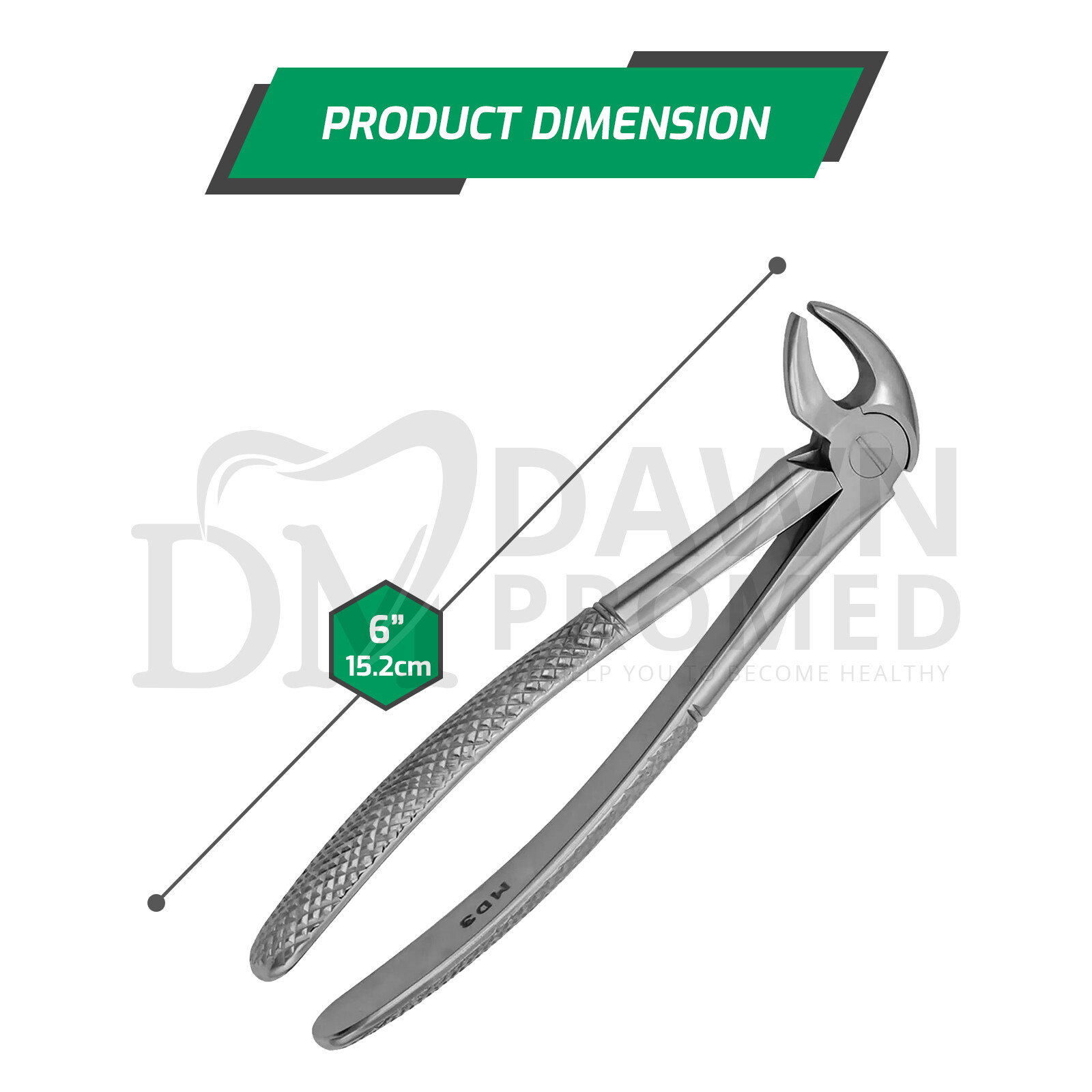 Dental Mead Forceps MD3 for Lower Incisors & Roots Teeth Extracting Surgical