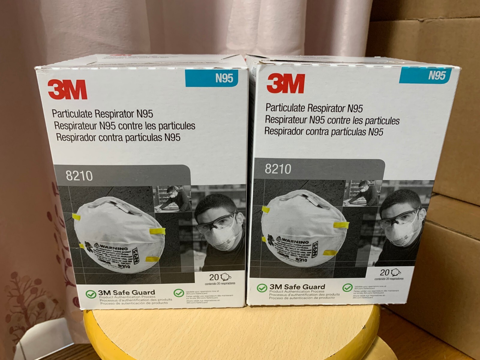 3M 8210 N95 Particulate Respirator Mask 19 Masks/Pack EXP 02/2027 PPE Authentic