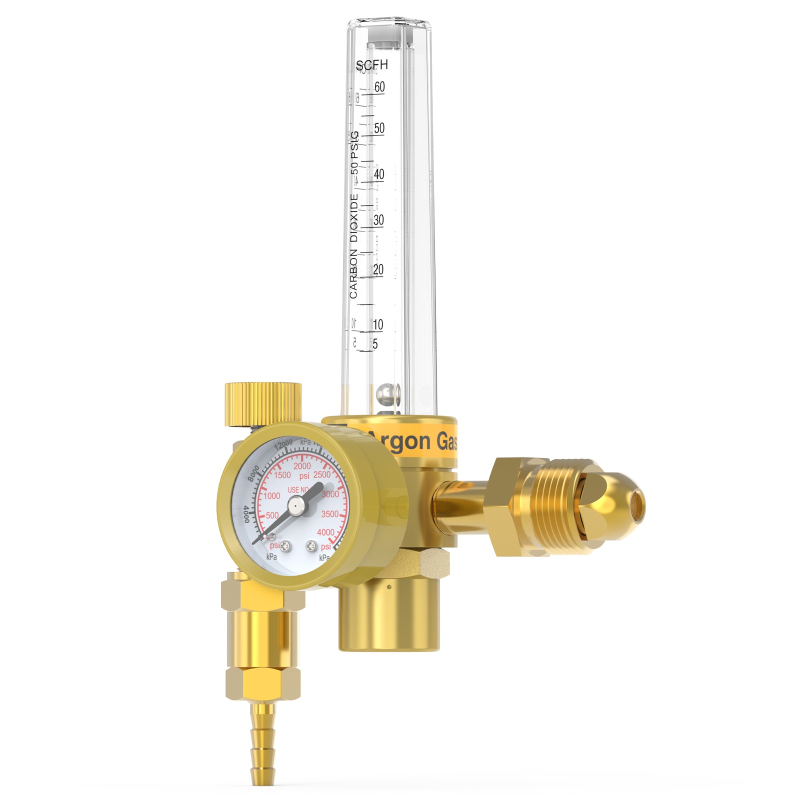 Pre-owned MIG TIG Welding Gas Regulator CO2 Argon Flow Meter Gauge Heavy Duty
