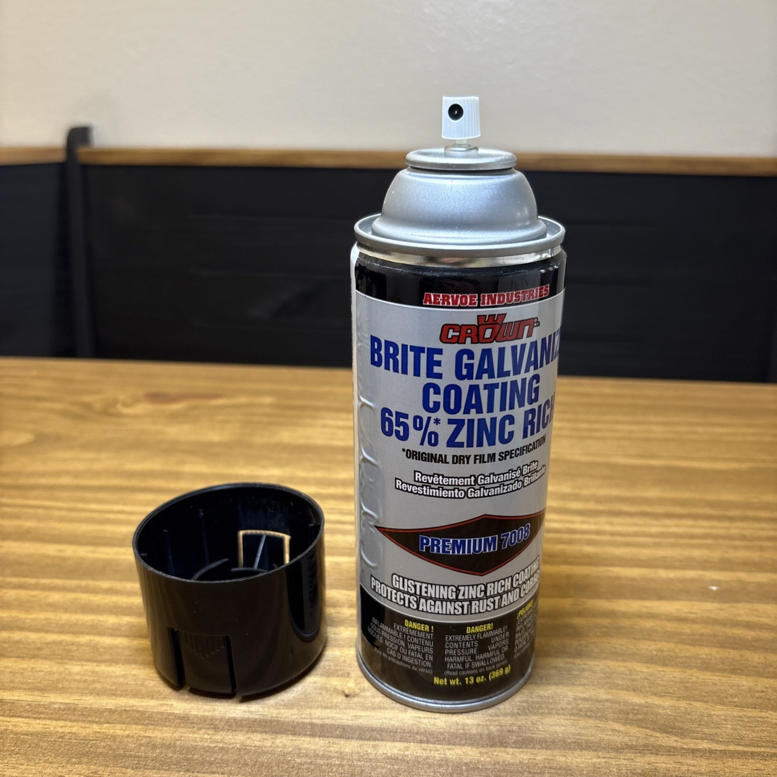 AERVOE 7008 13oz 65% ZINC-RICH BRITE GALVANIZE COATING COAT AEROSOL SPRAY CROWN