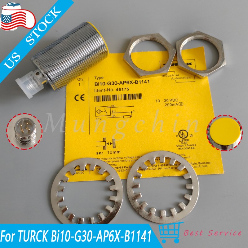 Proximity Sensor Switch BI10G30AP6XB1141 For Turck BI10-G30-AP6X-B1141 4Pins PNP