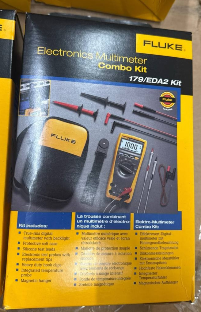 Fluke 179/EDA2 6 Piece Industrial Electronics Multimeter Combo Kit