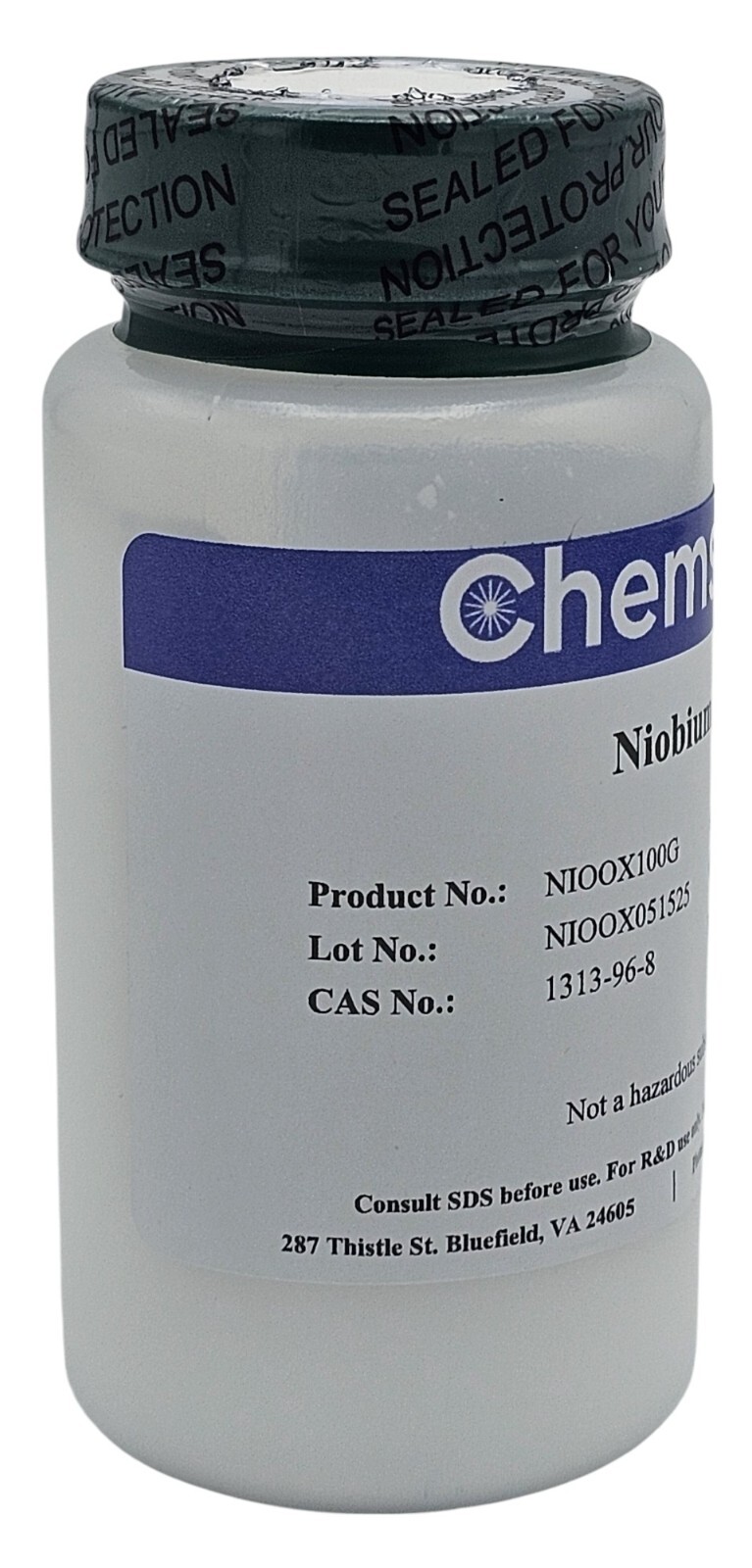 Niobium(V) Oxide, 99.99% (Trace Metals Basis), Powder -325 mesh, 100g