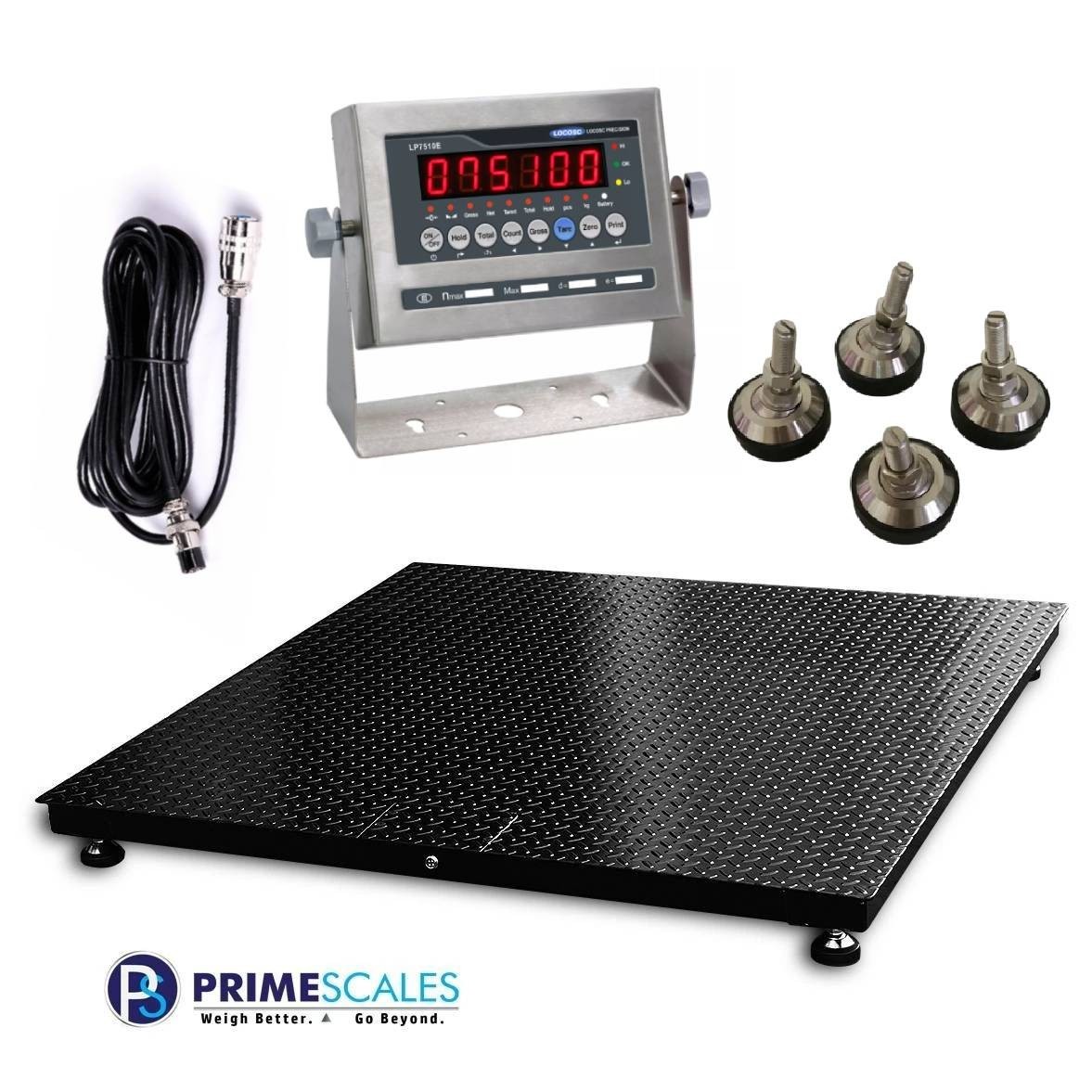 NTEP 800 lb x .2 lb 4×5 48″x60″ Pallet Floor Scale Indicator Legal 4 Trade