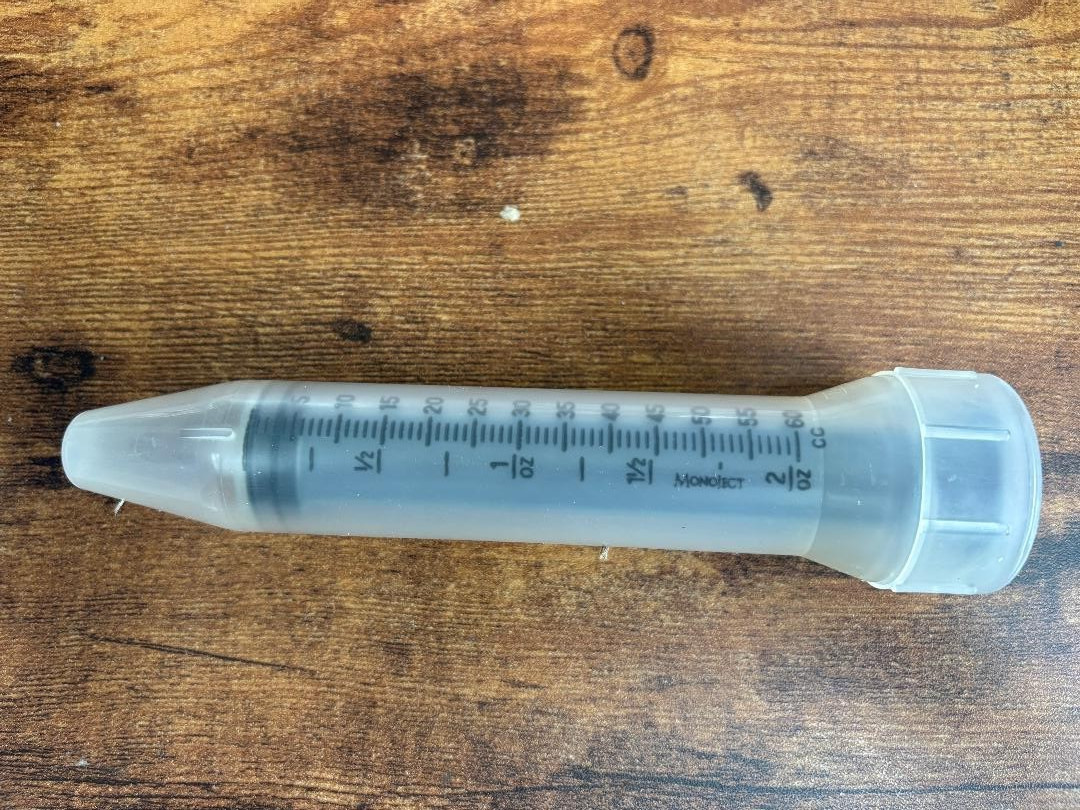 20 Kendall 60cc Monoject Syringe Luer Lock Hard Case Crafts Adhesive Garden