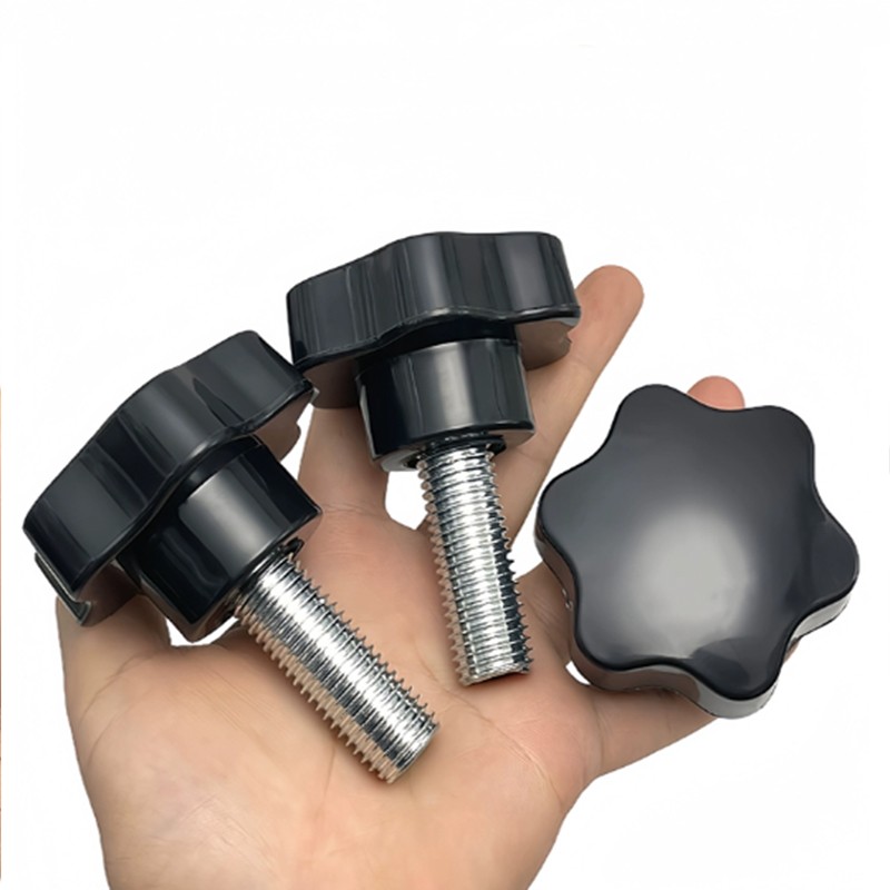 M12 M14 M16 Thread Male Star Screw Shaped Fixing Clamping Thumb Knob Bolt D=60mm