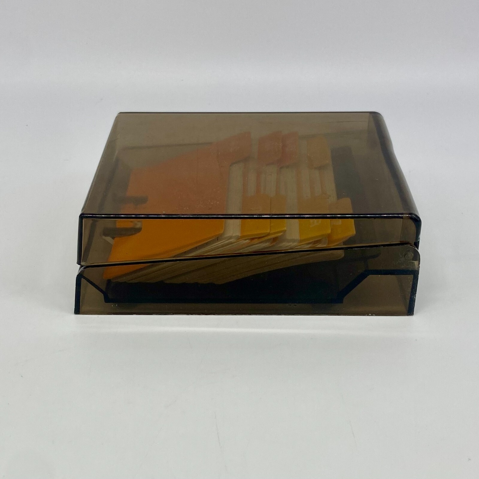 Vintage Address Phone Card File Organizer w/ Dividers Made in Hong Kong
