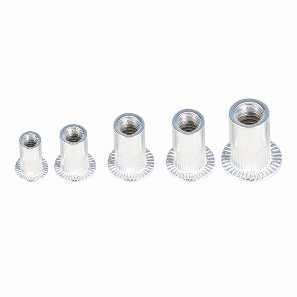 Sliver 150 Pack Aluminum Rivet Nut Kit Rivnut Nut Standard Inch SAE Rivnut