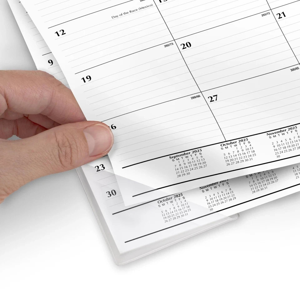 Mead 2026 Desk Calendar, Pad, Monthly, 15-Month, 17.75″W x 11″H, White