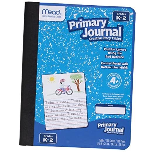 Primary Journal Creative Story Tablet Composition Notebook, Pack of 1 Blue