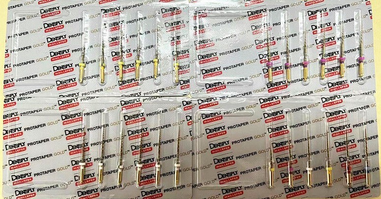 Dentsply ProTaper Gold Rotary Files F1,F2,F3,S1,S2,SX-F3 31mm 6 files /Pk