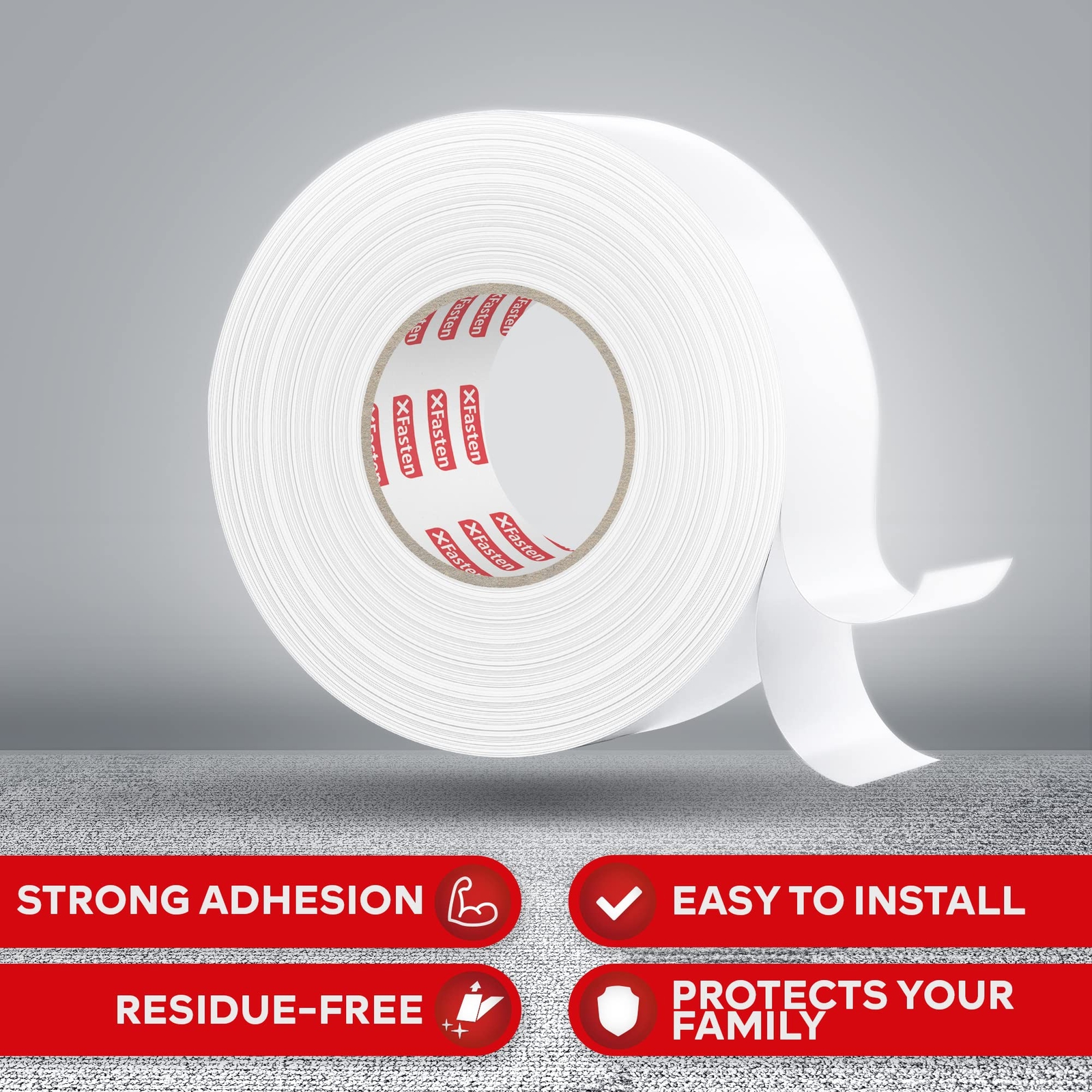 XFasten Indoor Outdoor Carpet Tape for Area Rugs | 2″ x 20 Yards