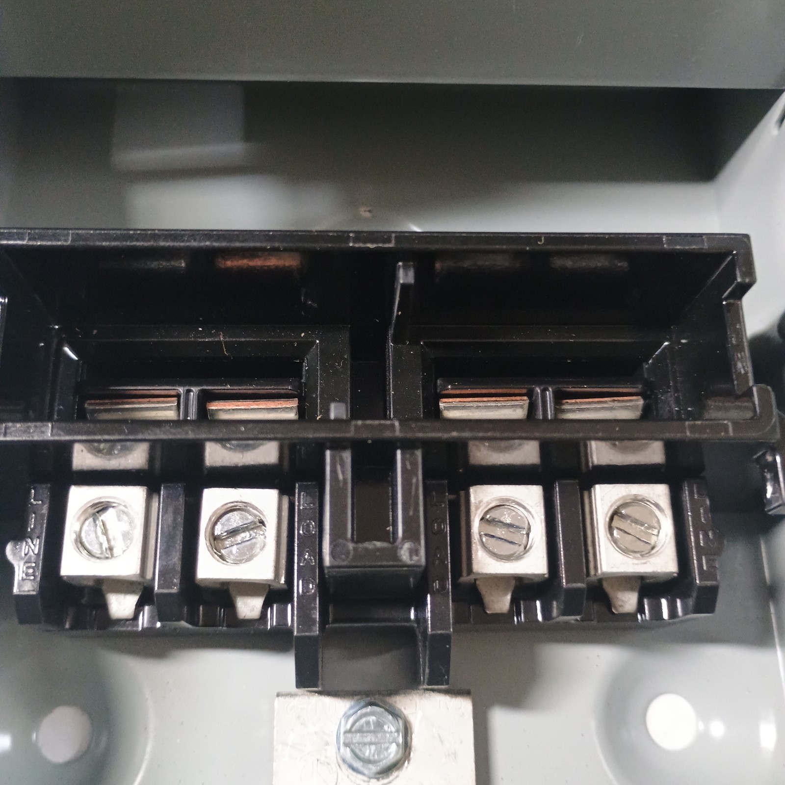 Midwest U065PP 60A 240V 1 Phase NEMA 3R Non-Fuse AC Disconnect (Incomplete Box)