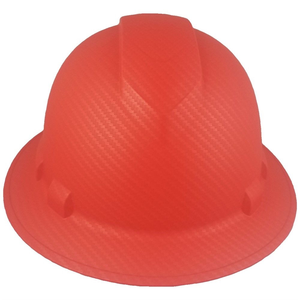 Pyramex RIDGELINE Full Brim Hard Hat with 6 point suspension – Red Graphite
