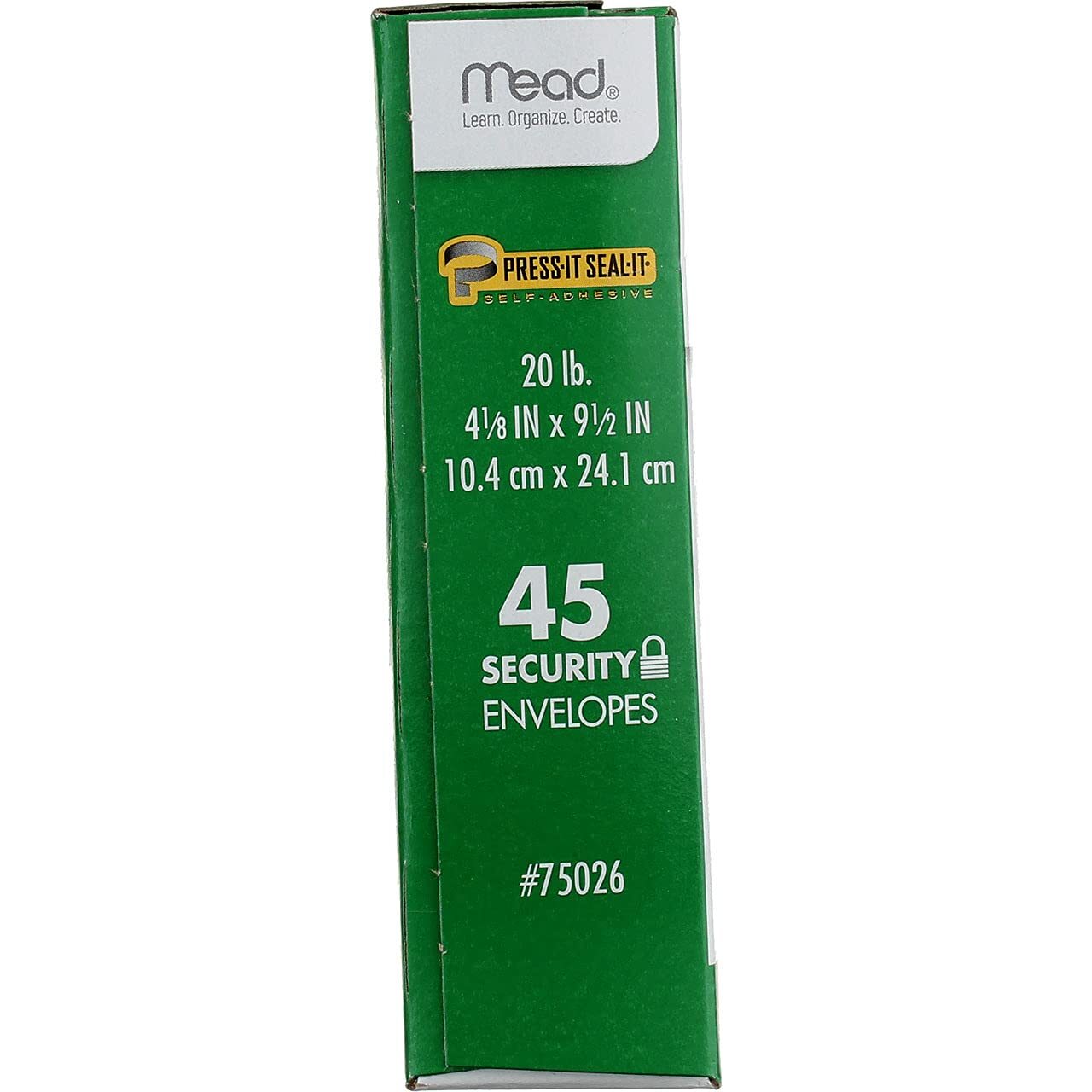 Press-it Seal-it No.10 Security Envelopes 4.125 x 9.5-Inches White 45 Count P…