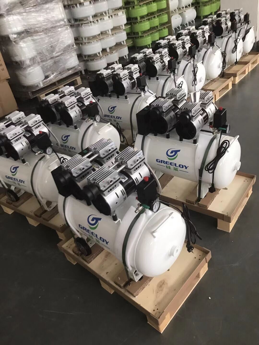 96L Silent Dental Electric Oil-free Air Compressor GA-83 for Three Dental Chairs