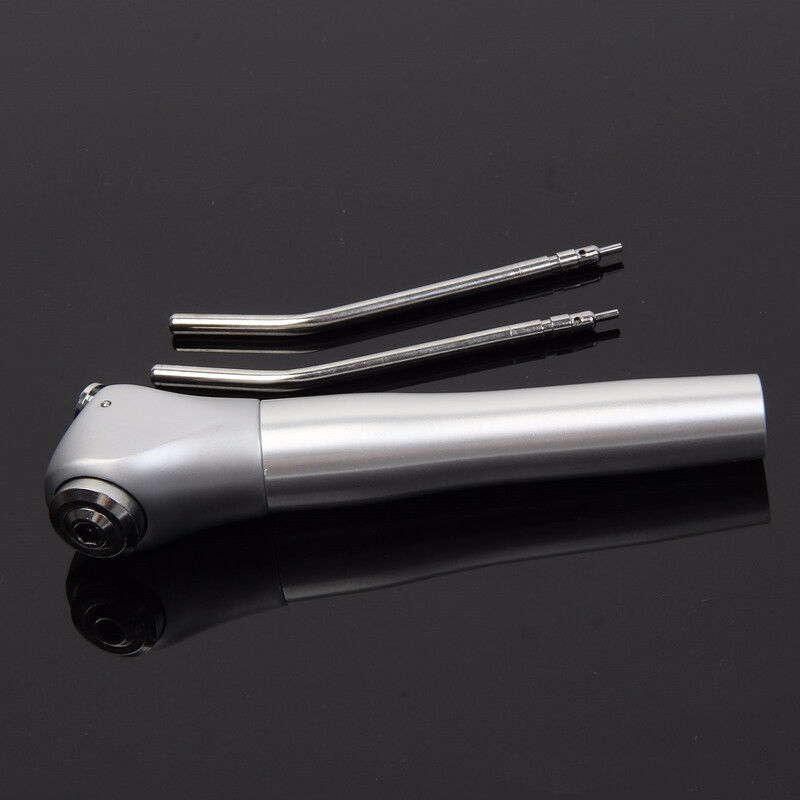 Dental 3 Way Air Water Spray Triple Syringe Handpiece w/ 2 Nozzles Tips Tubes US