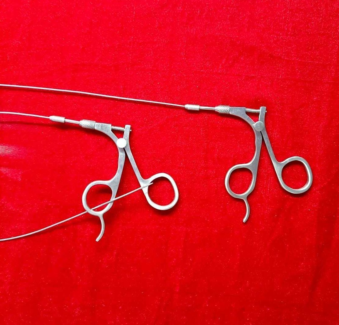 2pc – Hysteroscopy Flexible Scissor 4FR 40CM Reusable Surgical Instruments