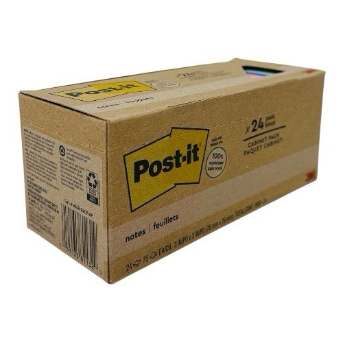 24 Pads Post-it Greener Notes 3 x 3 in Sweet Sprinkles Collection 75 Sheets/Pad