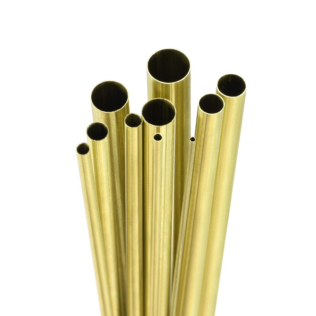 uxcell Brass Tube, 1.5mm 2.5mm 3.5mm 4.5mm 5.5mm 6.5mm 7.5mm 8.5mm
