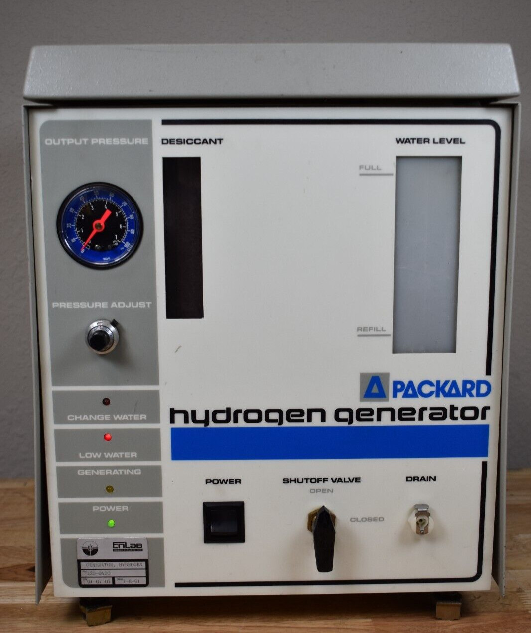 Packard Hydrogen Generator A8200 Model 8200 100-122 VAC