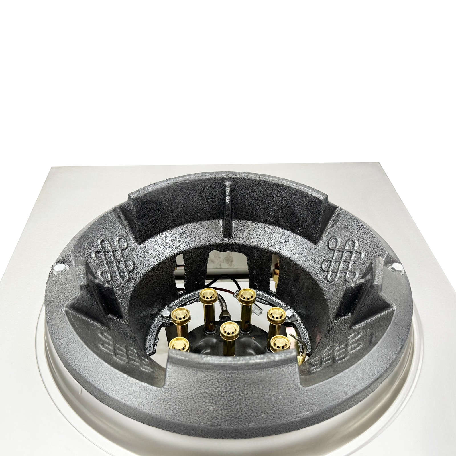 OPEN BOX 10″ LPG Commercial Wok Stove 45000BTU High Pressure Cast Iron Burner