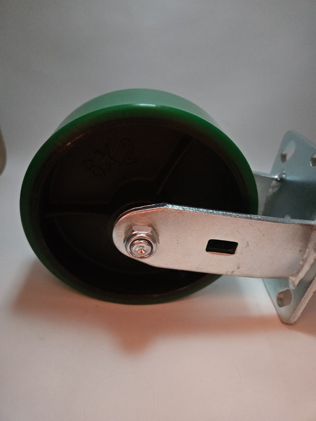 6 Inch Caster Wheels Heavy Duty Heavy Capacity Rigid 6″x2″ Green New