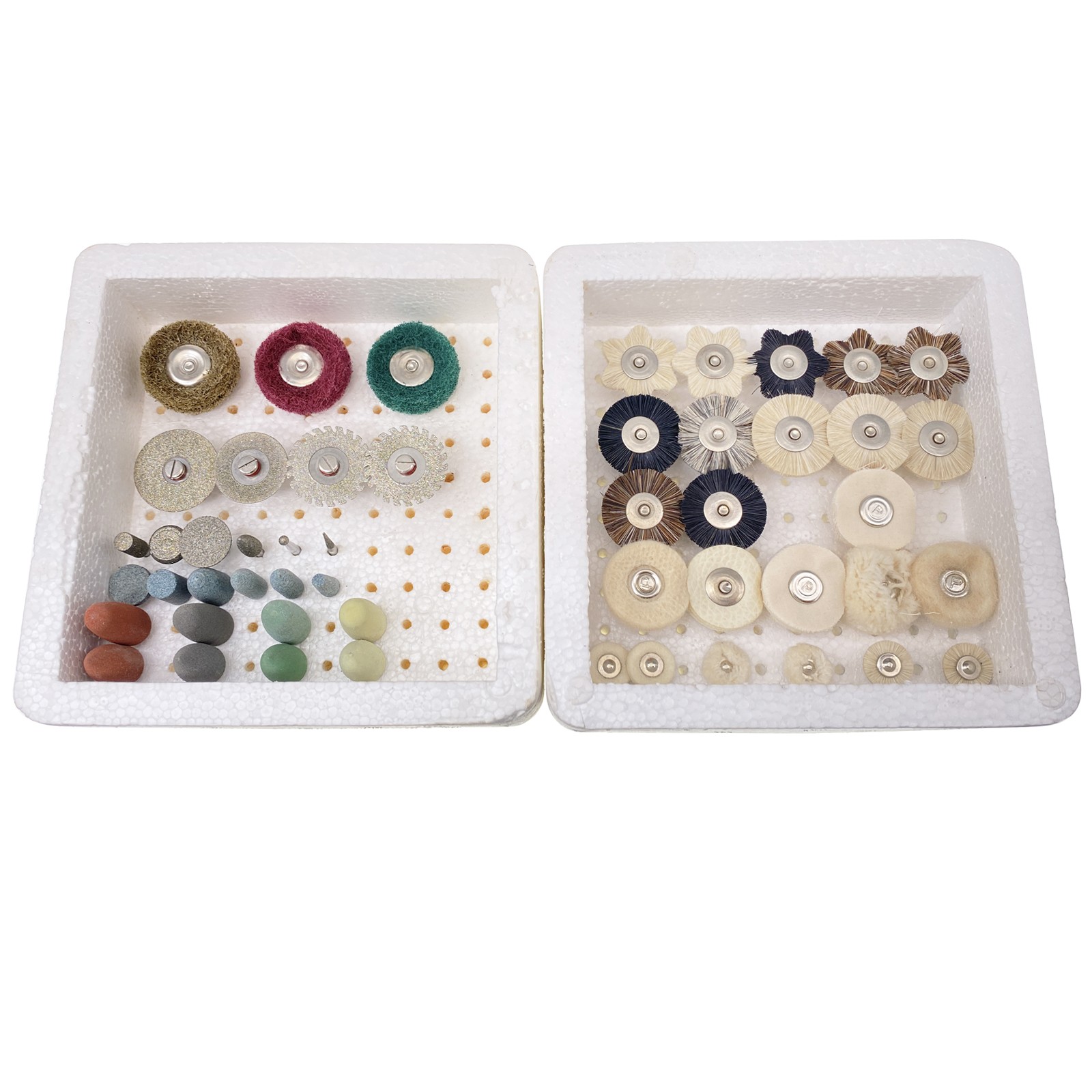 51 Pcs Dental Lab Polishing Kit for Handpiece Composite Ceramic HP 2.35mm Shank