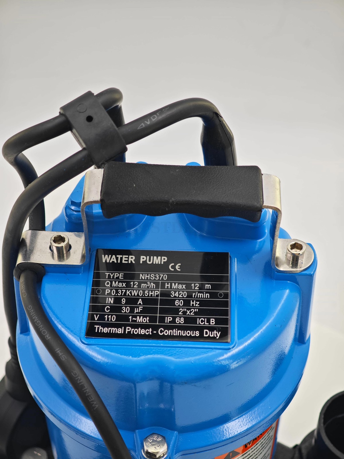 For Tsurumi HS2.4S62 Cast Iron Submersible Trash Water Pump 3000 GPH 1/2 HP 2in