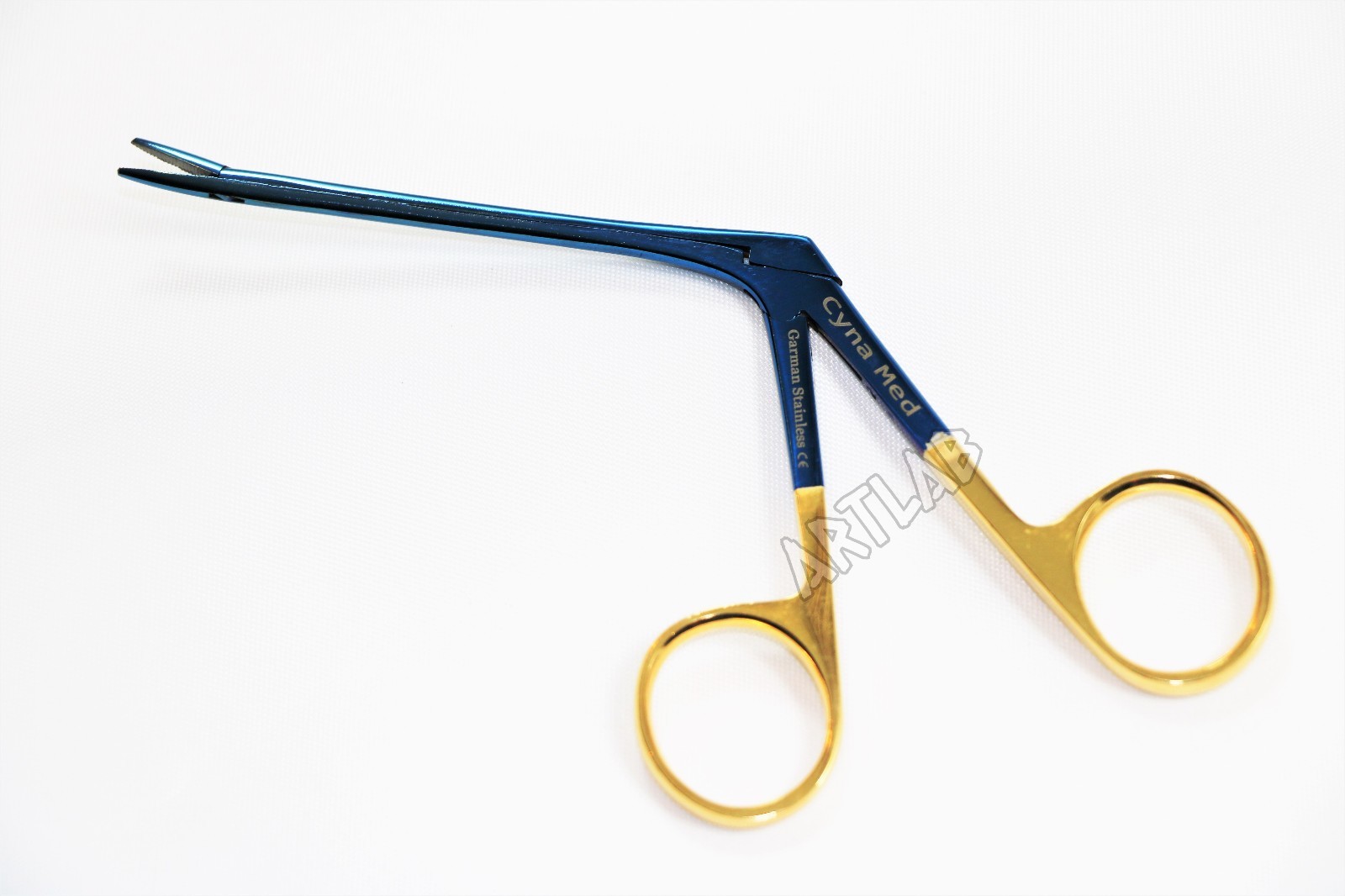 TITANIUM HARTMAN ALLIGATOR FORCEPS 3.5″ SERRATED GOLD RINGS ENT GERMAN STAINLESS