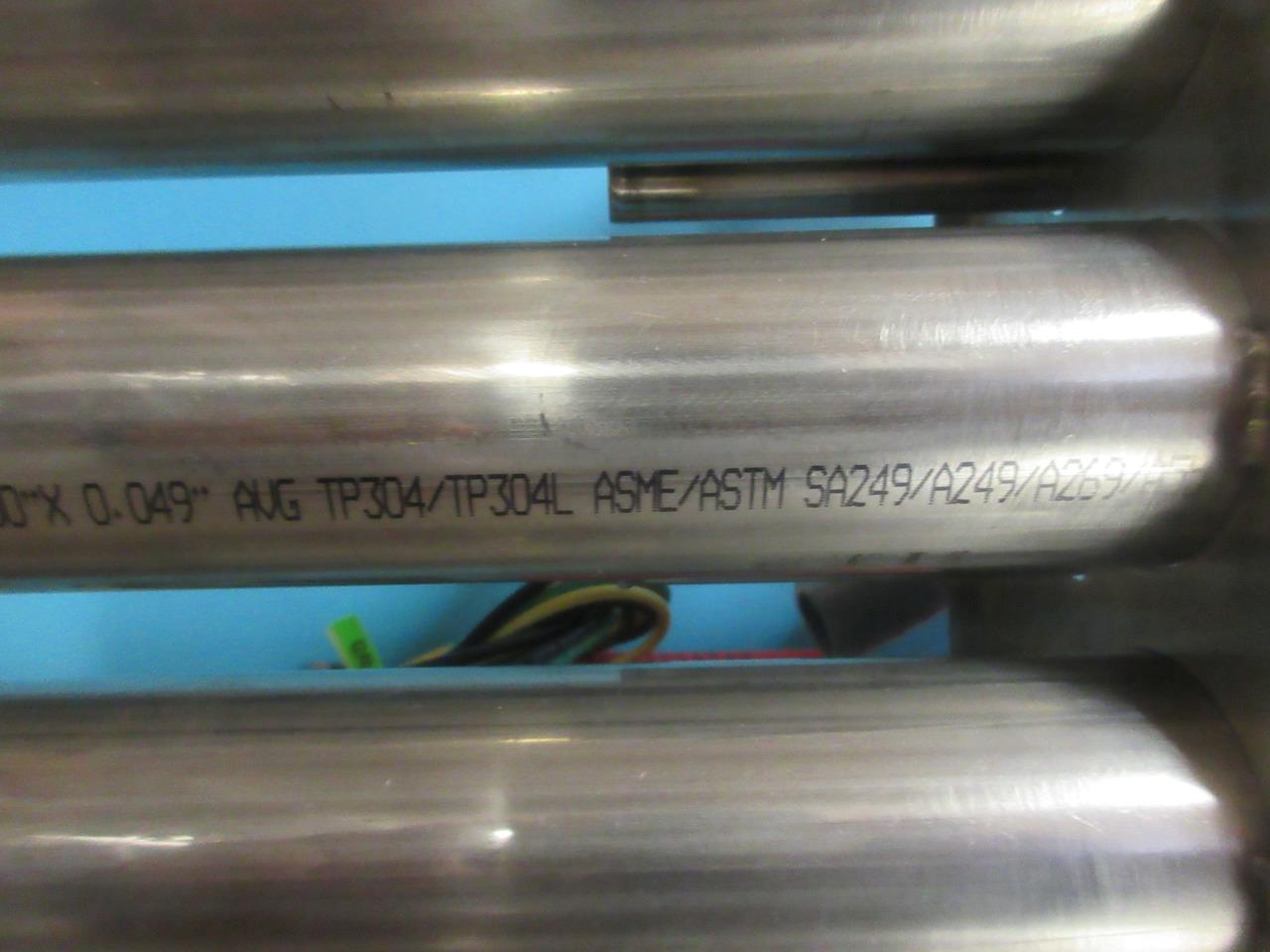 NEW PROCESS TECHNOLOGY 3F6417-3-P4 6000W 480V 7.2 A TRIPLE TUBE OVER SIDE HEATER