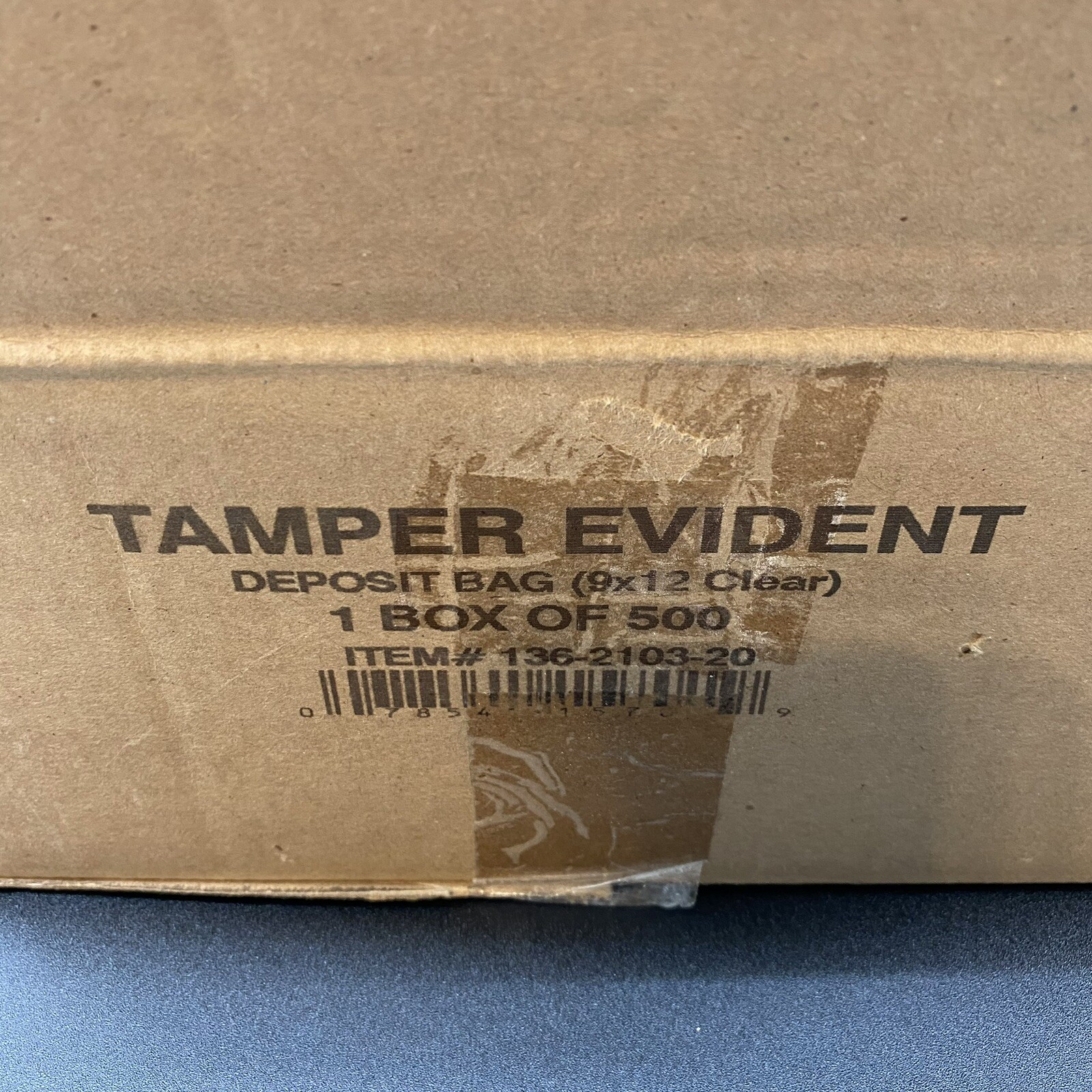 Deposit Bags🔥 (500 Count) 9×12 Clear Tamper-Evident Fraudstopper Ice Secur-Pak