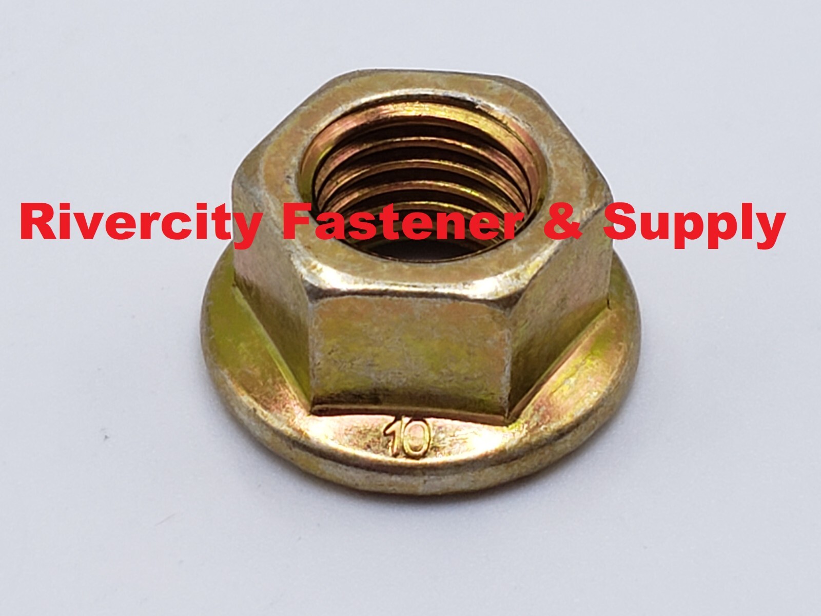 M12-1.25 JIS Flange Nuts Small Hex M12x1.25 Nut 12mm x 1.25 Serrated Flange 10.9