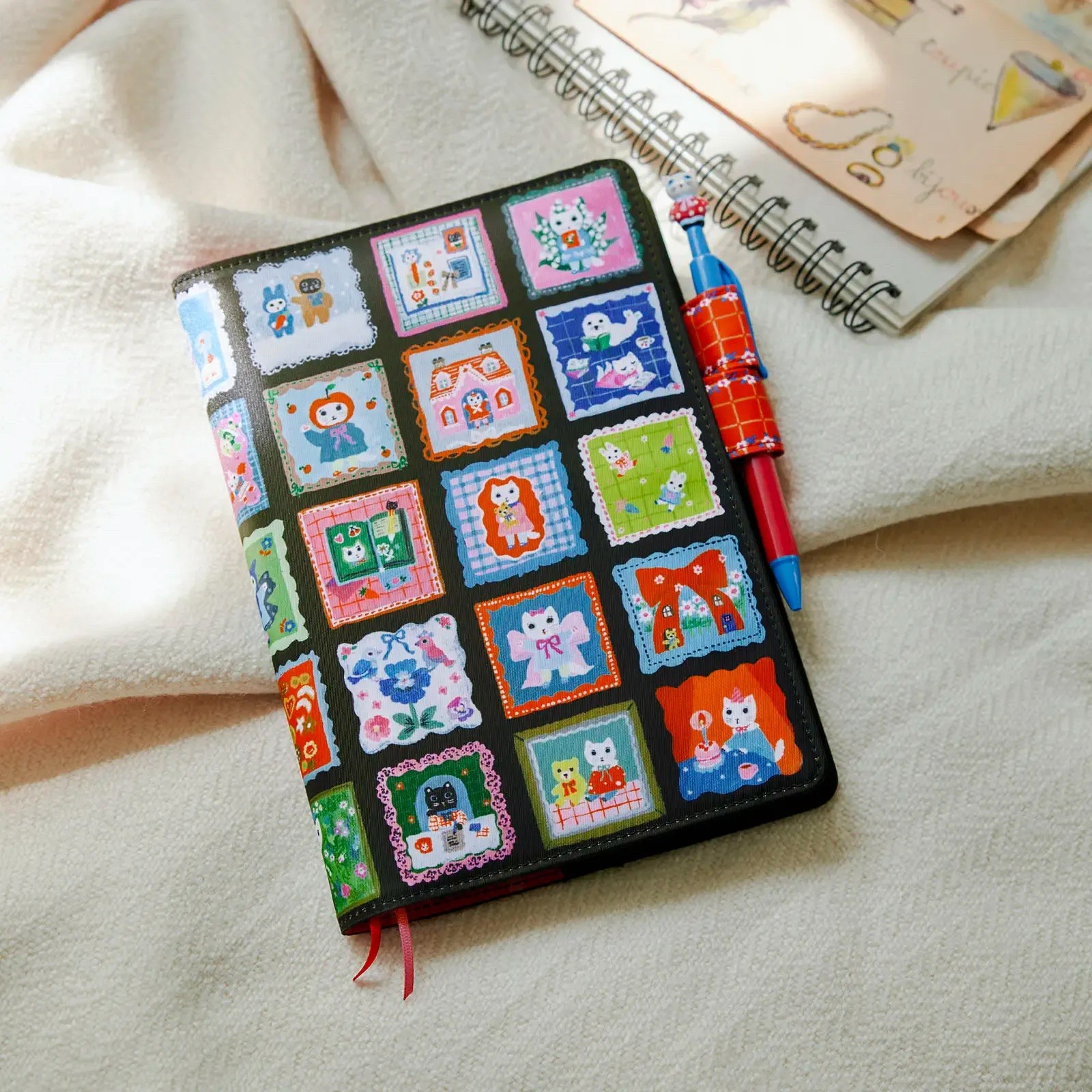 Hobonichi Techo 2026 Yumi Kitagishi A5 Cousin White Cat’s Daily Life Cover FS